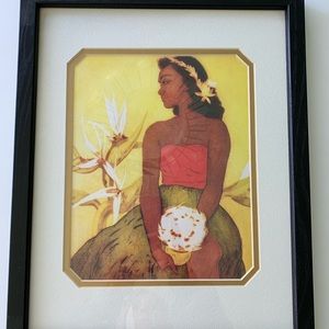 2 Hawaiian/Polynesian framed Pictures